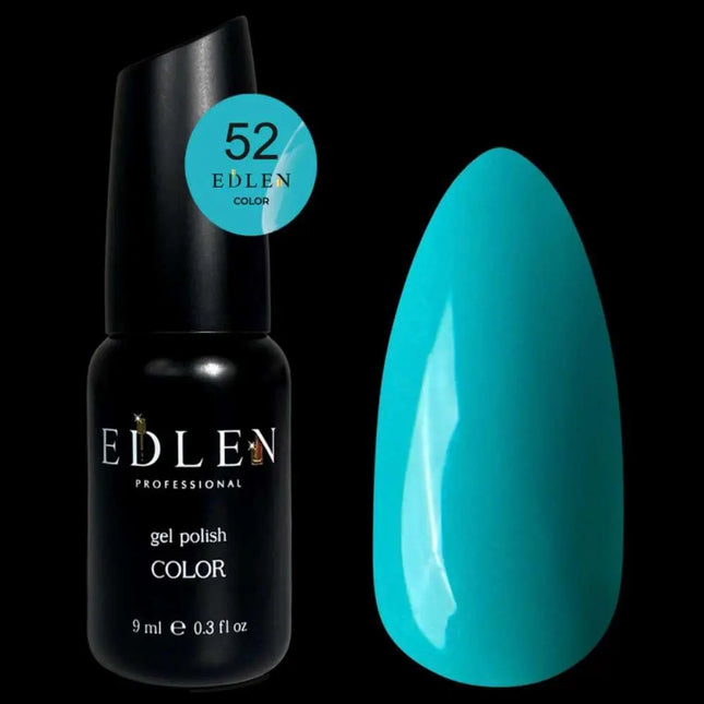 Ojă semipermanentă colorată Edlen №52 Tiffany, 9ml