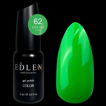 Гель-лак Edlen, цвет №62 «Келли грин», 9ml