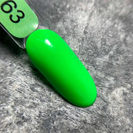 Гель-лак Edlen, колір №63 «Неоново-зелений», 9ml