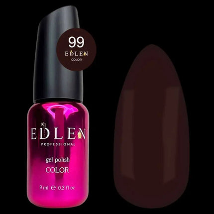 Гель-лак для нігтів Edlen, колір №99 «Молочний шоколад», 9ml