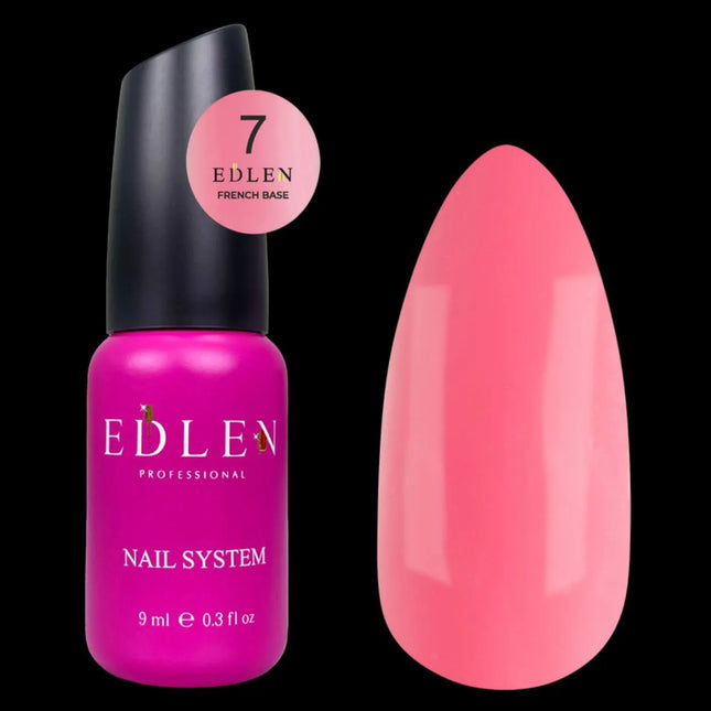 Edlen French Base Flash №7 Roz Pepene Verde 9ml
