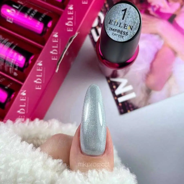 Edlen Cat Eye Impress Nr. 1 Argintiu 9ml