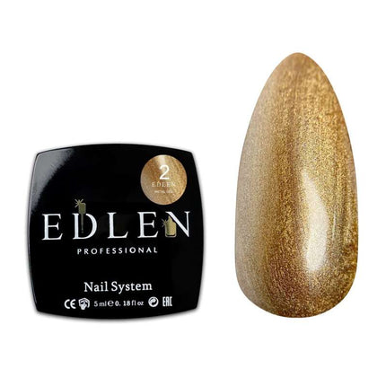 Vopsea gel metalică Edlen culoare auriu 5ml