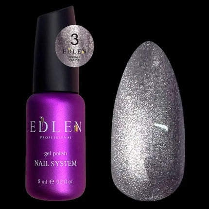 Edlen Cat Eye Sparkle №3 Cold Лаванда 9ml
