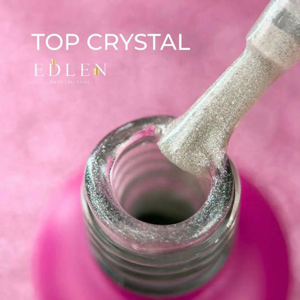 Edlen Top Crystal UV with silver shimmer 9ml