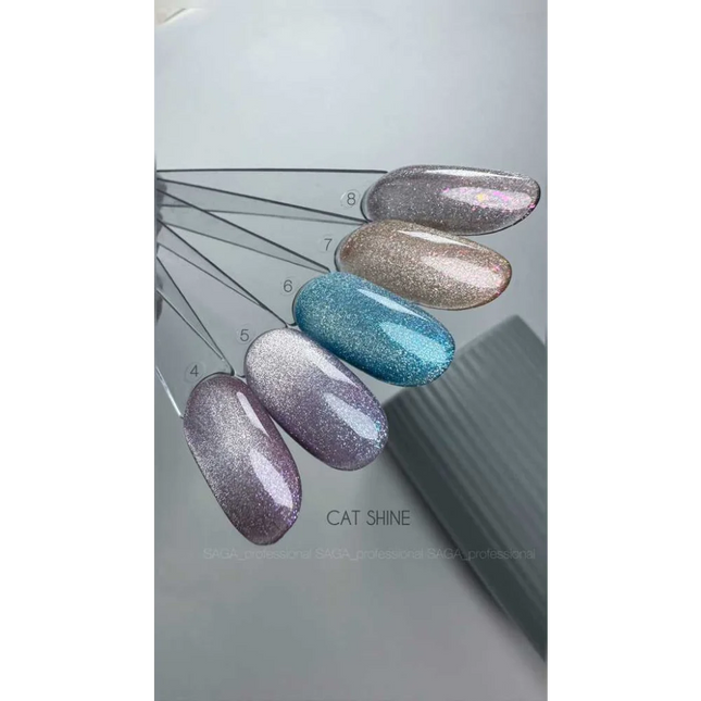 Gel polish Cat Shine №6 9 ml Saga Professional - Gel Nail Polish