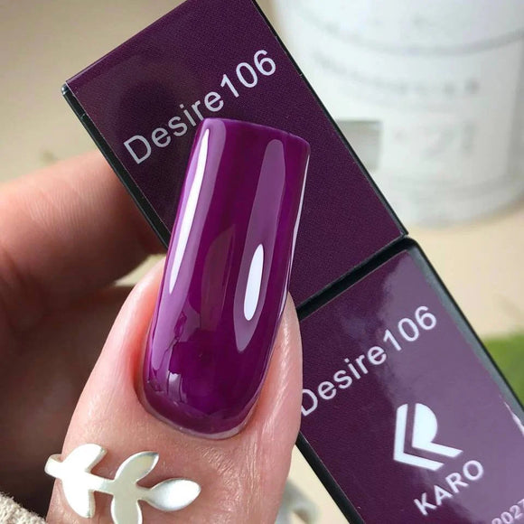 Gel Polish Desire 106 Grape color 8ml KARO - Gel Nail Polish