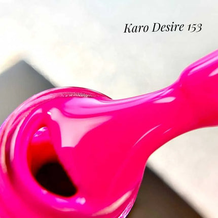 Gel Polish Desire 153 Fluorescent pink 8ml KARO - Gel Nail Polish