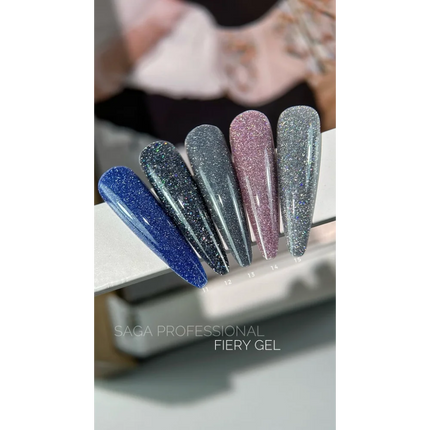 Gel polish Fiery №14 9 ml Saga Professional - Gel Nail Polish