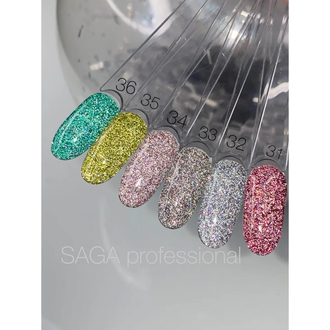 Gel polish Fiery №35 9 ml Saga Professional - Gel Nail Polish