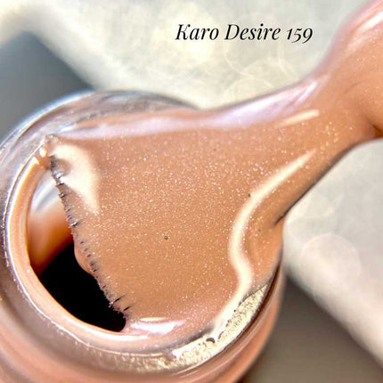 Oja gel Desire №159 bej închis cu sclipici 8ml KARO