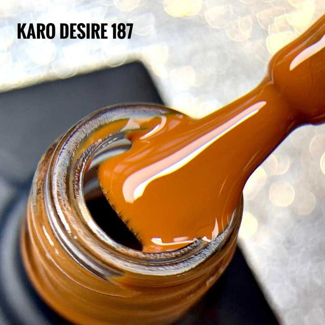 Gel Polish Desire №187 dark orange 8ml KARO