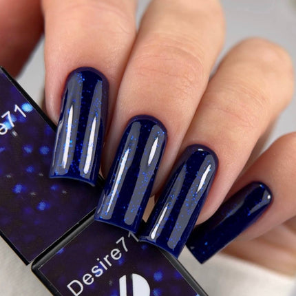 Gel Polish Desire №71 deep blue with glitter 8ml KARO
