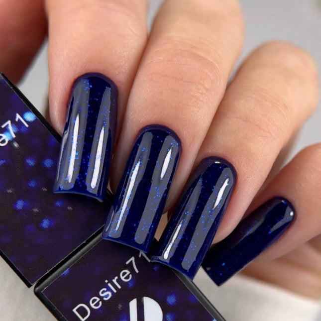 Gel Polish Desire №71 deep blue with glitter 8ml KARO