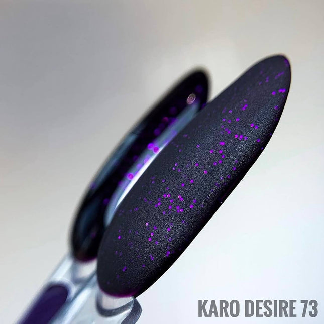 Gel Polish Desire №73 deep violet with glitter 8ml KARO
