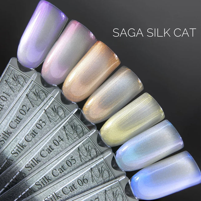 Gel polish Silk Cat №7 10 ml Saga Professional - Gel Nail Polish