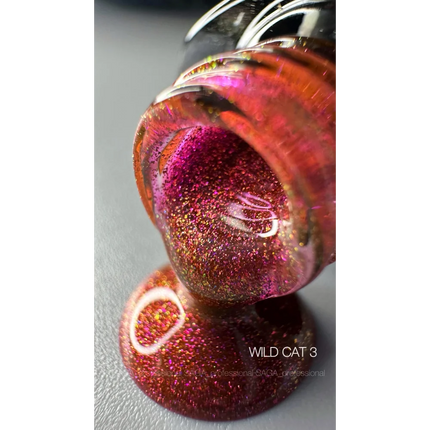 Gel polish Wild Cat №3 9 ml Saga Professional - Gel Nail Polish