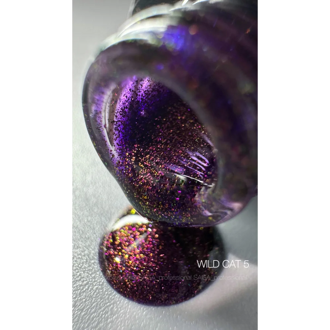 Gel polish Wild Cat №5 9 ml Saga Professional - Gel Nail Polish