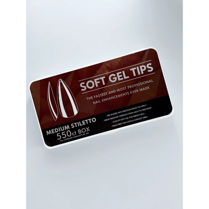 Gel tips Medium Stiletto 550pcs - Nail tips