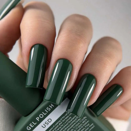 HEYLOVE Гель-лак USD 15ml - тёмно-зелёный