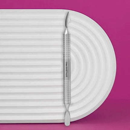 Hollow manicure pusher Staleks Pro Expert 100 TYPE 3 (rounded pusher + cleaner) PE-100/3 - Pusher