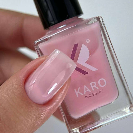 Лак для ногтей Karo молочный с эффектом растирания 8ml