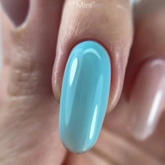 Color Rubber Base Gel Macarons Mint 7 ml. Kodi Professional