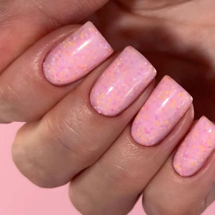 Luna Tutti Frutti Base №11 Pink cu fulgi decorativi colorați 13ml