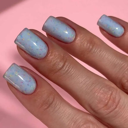 Luna Tutti Frutti Base №18 Light Blue cu fulgi multicolori 13ml