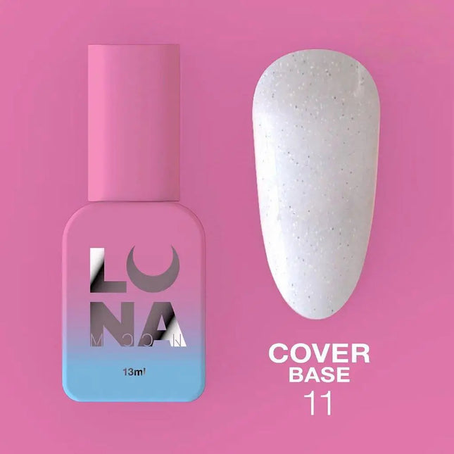 Luna Cover Base №11 Milk cu sclipici holografic 13ml
