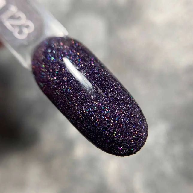 Гель-лак Luna №123 Beep Purple з голографічною фольгою 13 мл