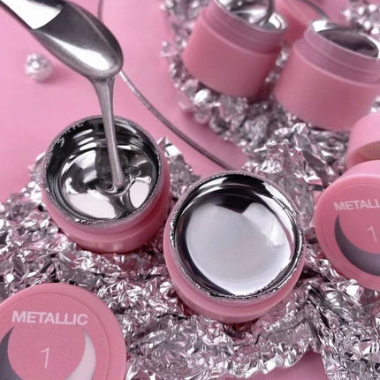 Гель-краска Luna Metallic, цвет серебро, 5 мл