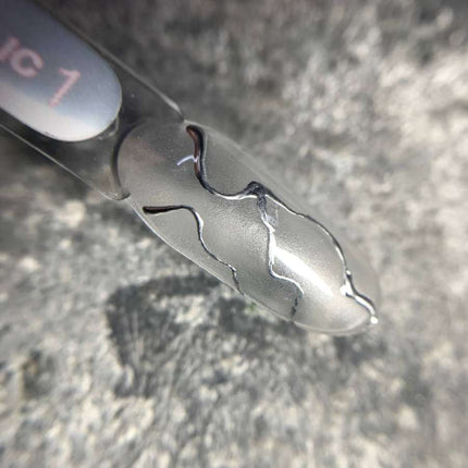 Гель-краска Luna Metallic, цвет серебро, 5 мл