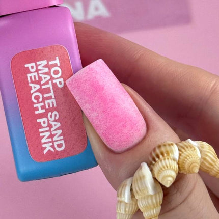 Luna Top Sand Peach Pink Mat cu fulgi mici 13ml