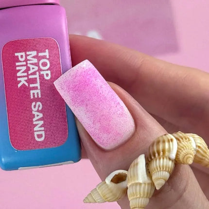 Топ Luna Sand Pink Matte с мелкими блестками 13 мл