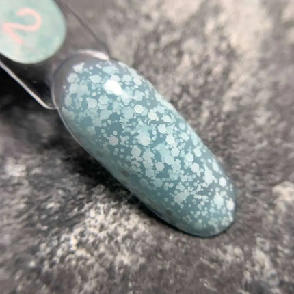 Gel Luna Bubble №02 albastru deschis cu sclipici alb 5ml