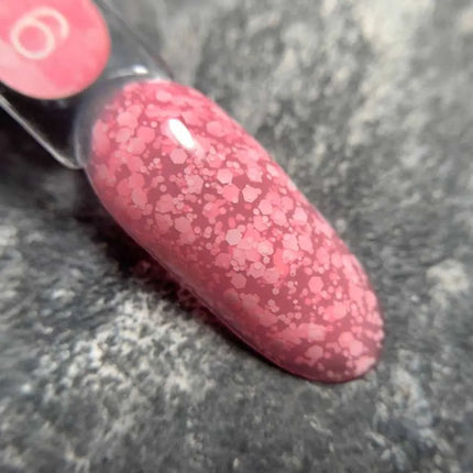Gel Luna Bubble №06 roz cu sclipici alb 5ml