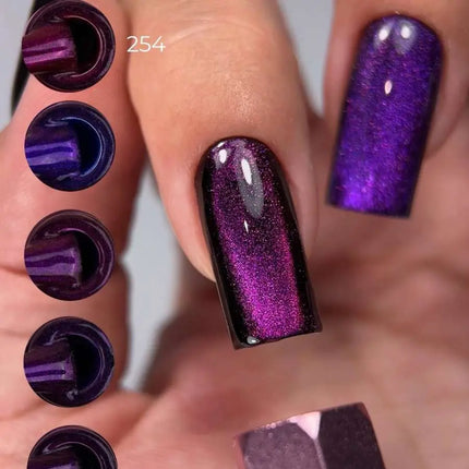 Luna Lac de Unghii Gel №254 Ochi de Pisică Berry 13ml