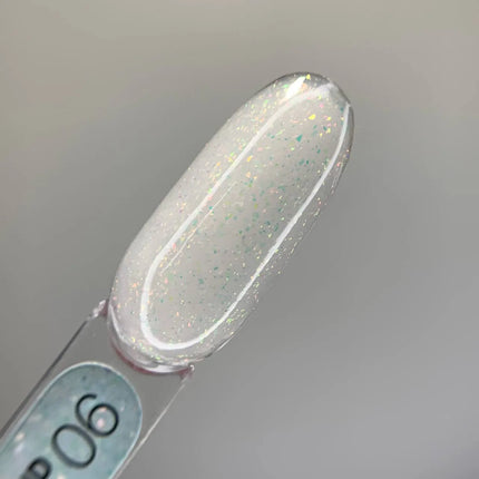 Gel Luna Diamond №06 Lapte cu folie holografică 15ml