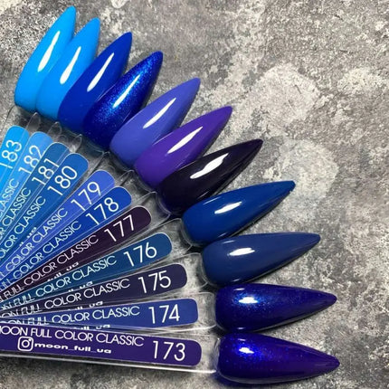 Ojă semipermanentă MOON №183 Albastru aprins 8ml