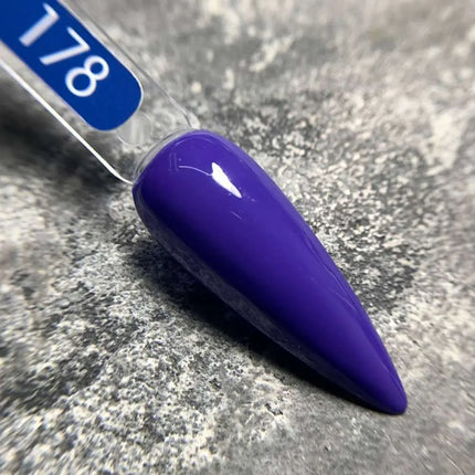 Lac de unghii cu gel MOON №178 Albastru persan 8ml
