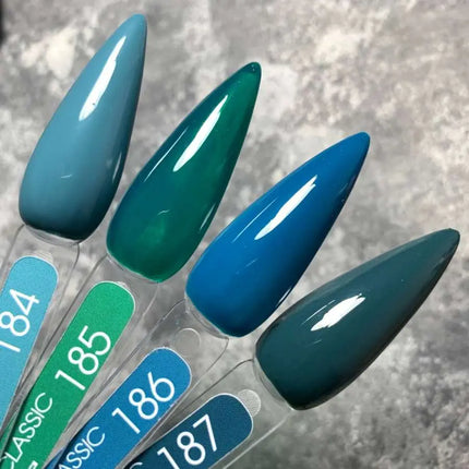 Ojă semipermanentă MOON №184 gri-verde 8ml