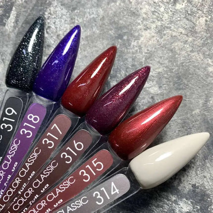 Lac de unghii gel MOON №317 Cireașă cu ciocolată Shimmer 8ml