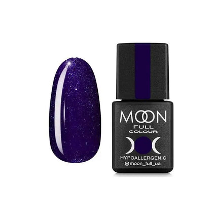 Ojă semipermanentă MOON №318 Albastru violet Shimmer 8ml