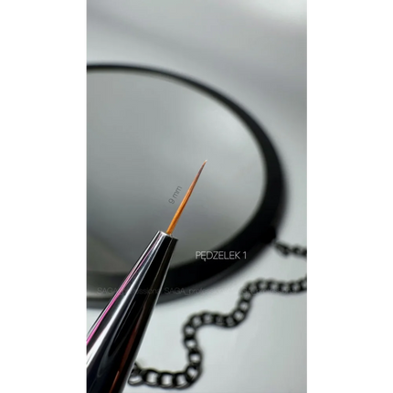 Nail brush Liner 9mm №1 Saga Professional - Nail Art Brushes
