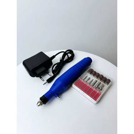 Nail Drill Pen mini polish nail Machine - Blue - Nail Drill