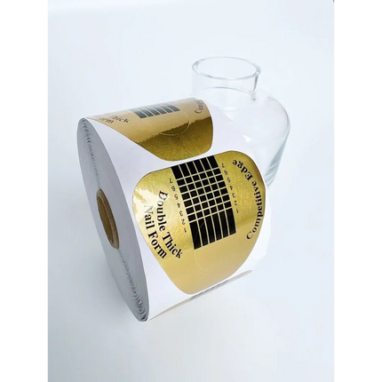 Nail paper forms Gold 500pcs - Nail extension forms