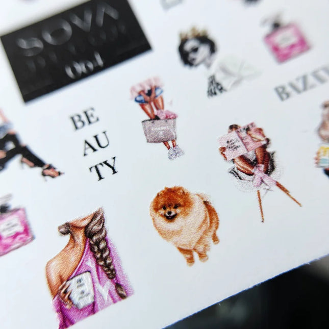 Nail Sticker - Sova Decor 064 - Nail Stickers