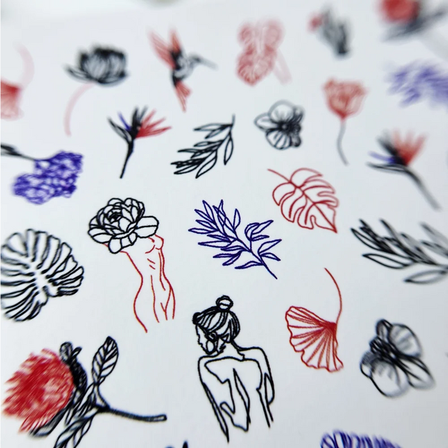 Nail Sticker - Sova Decor 124 - Nail Stickers