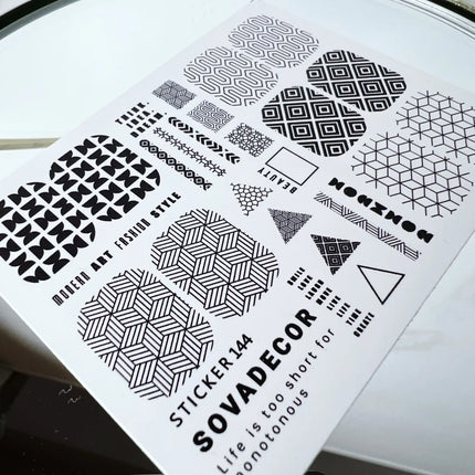 Nail Sticker - Sova Decor 144 - Nail Stickers